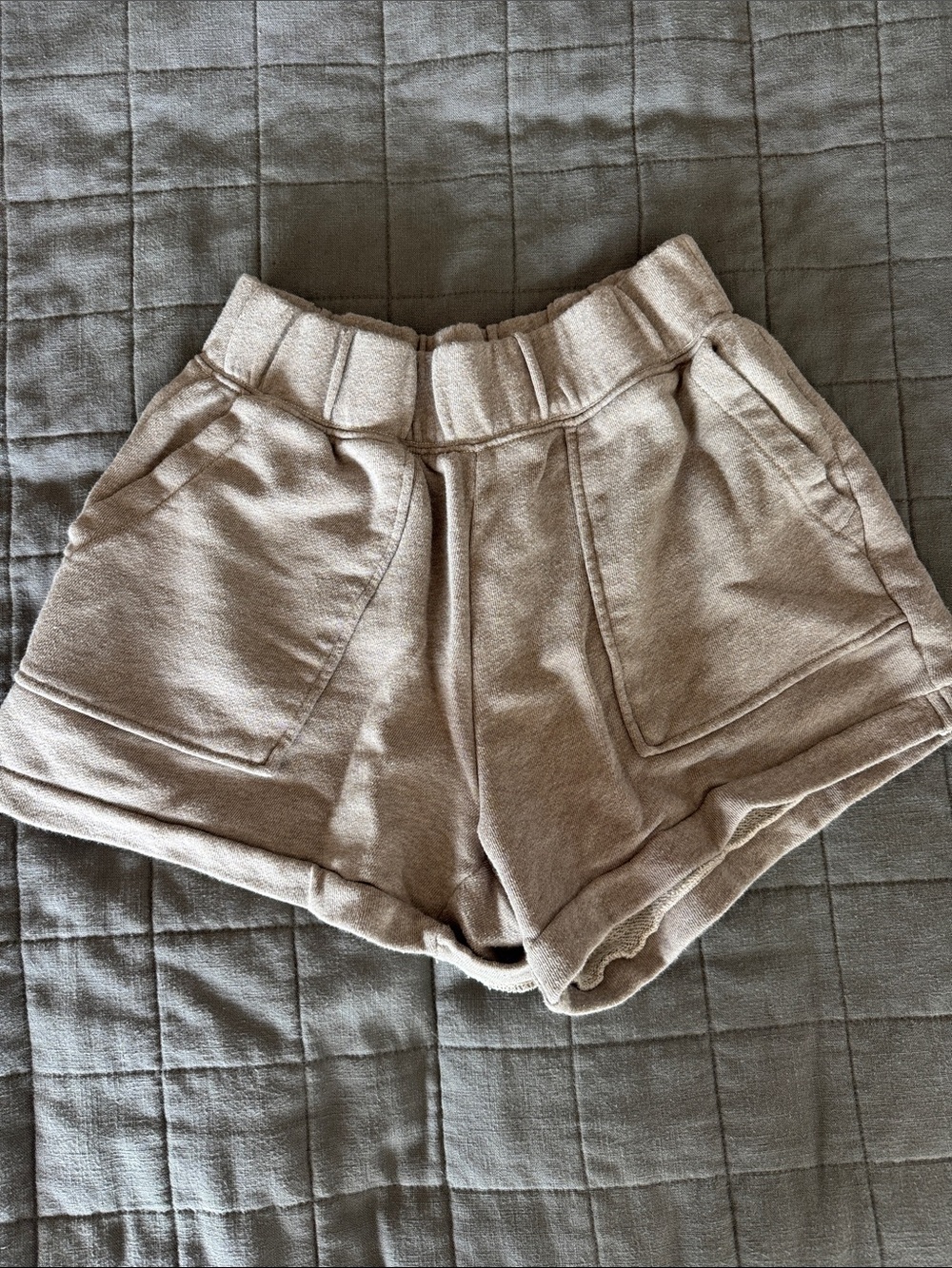 aerie High-Waist soft lounge Shorts - Taupe